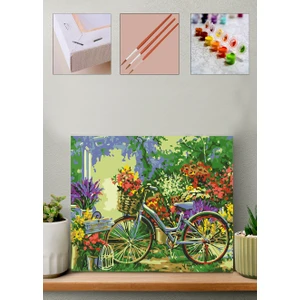 Bisiklet Sayılarla Boyama Seti 40 x 50 cm