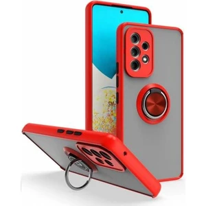 Samsung Galaxy A52S Kılıf Silikon Montreal Yüzüklü Standlı