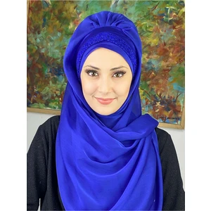 Butik Ambar Top Kapı Model Saks Büzgülü Şal