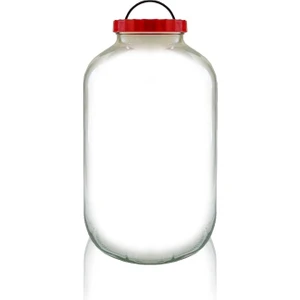 8000 Cc Cam Kavanoz Kapaklı - 8 Litre Cam Turşu Kavanozu