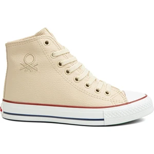 Benetton® | BN-30727 - 3374 Bej - Kadın Spor Ayakkabı