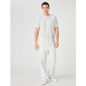 Basic Tişört Bisiklet Yaka Kısa Kollu Dar Kesim