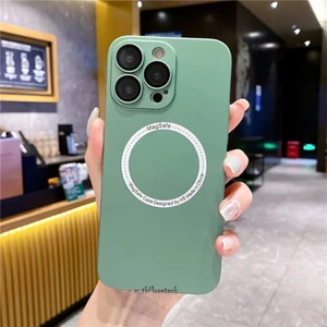 M.TK Moveteck Iphone 14 Pro Uyumlu Magsafe Manyetik Kablosuz Şarj Uyumlu Sert Renkli Pc Kaplama Kılıf
