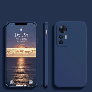 M.TK Moveteck Xiaomi Mi 12T Pro Kılıf Kamera Çıkıntılı Korumalı Nano Içi Kadife Soft Lansman Renkli Silinebilir Yumuşak Doku Silikon