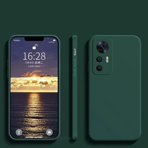 M.TK Moveteck Xiaomi Mi 12T Pro Kılıf Kamera Çıkıntılı Korumalı Nano Içi Kadife Soft Lansman Renkli Silinebilir Yumuşak Doku Silikon