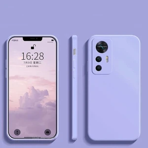 M.TK Moveteck Xiaomi Mi 12T Pro Kılıf Kamera Çıkıntılı Korumalı Nano Içi Kadife Soft Lansman Renkli Silinebilir Yumuşak Doku Silikon