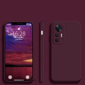 M.TK Moveteck Xiaomi Mi 12T Pro Kılıf Kamera Çıkıntılı Korumalı Nano Içi Kadife Soft Lansman Renkli Silinebilir Yumuşak Doku Silikon