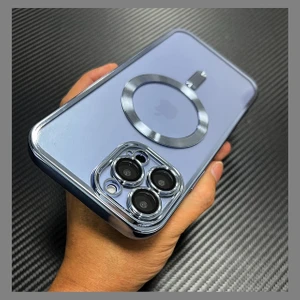 M.TK Moveteck Iphone 13 Pro Max Kılıf Kamera Camı Kaplamalı Parlak Renkli Magsafe Kablosuz Şarj Özellikli