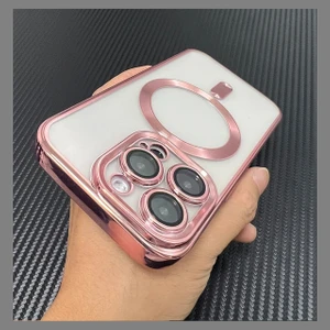 M.TK Moveteck Iphone 13 Pro Max Kılıf Kamera Camı Kaplamalı Parlak Renkli Magsafe Kablosuz Şarj Özellikli