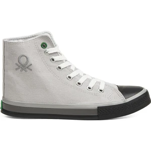 Benetton® | BN-30192 - 3374 Gri Siyah - Erkek Spor Ayakkabı