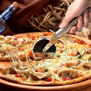Afili Home Büyük Metal Pizza ve Hamur Kesici, Pizza Ruleti, Hamur Ruleti