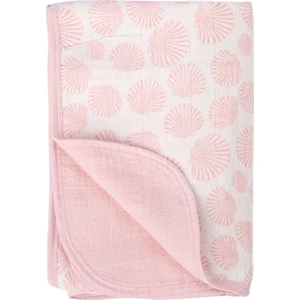Bebe Marin Seashell Müslin Bebek Battaniyesi Pembe 120x120