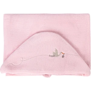 Bebe Marin Büyük Bebek Havlusu Pembe 80x135