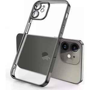 iPhone 12 Kılıf 3D Kamera ve Lens Mercek Korumalı Ultra Lüks Razer Plating Silikon Case