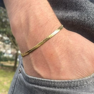 Kupa Dizayn Erkek Italyan Gold Çelik Bileklik