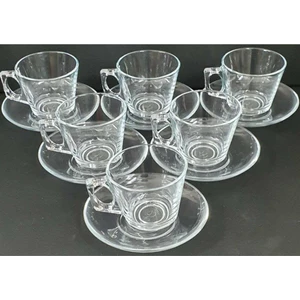 Cam Paşabahçe Vela Çay Nescafe Takımı