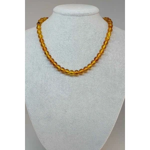 Yaşam Tohumu Kehribar Kolye 8mm (23475) (Klipsli)