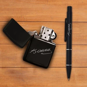Halk Kitabevi Zippo Modeli Çakmak - Imzalı Kalem