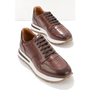 Kahve Siyah Leather Erkek Sneaker E01901622403