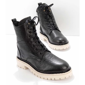 Siyah Leather Erkek Bot & Bootie E02549107203