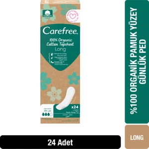 Organic Cotton Topsheet Uzun Günlük Ped 24'lü Paket