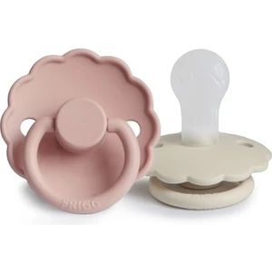 Frıgg Daisy Ikili Silikon Emzik - Blush/cream 0-6 Ay