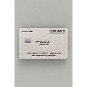 Paul Allen Karvizit Kredi Kartı & Akbil Sticker Kaplama (2 ADET)