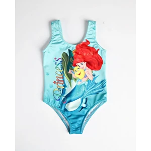 Rs Ramuni Kız Çocuk Mayo Prenses Dijital Baskılı Deniz Havuz Mayosu