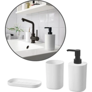 IKEA Storavan 3 Parça Banyo Tuvalet Sabunluk Fırçalık Seti