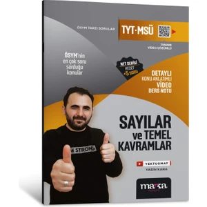 Marka Yayınları 2025 TYT – MSÜ Sayılar ve Temel Kavramlar Detaylı Konu Anlatımlı Ders Notu
