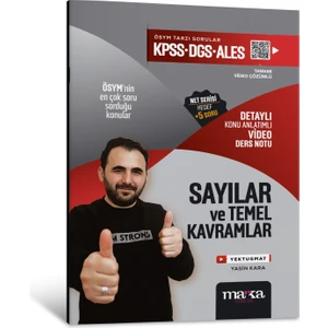 Marka Yayınları 2025 KPSS – DGS – ALES Sayılar ve Temel Kavramlar Detaylı Konu Anlatımlı Ders Notu