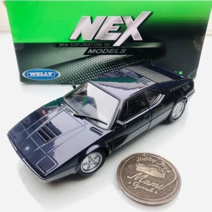 1978 Bmw M1 Dark Blue 1:24 Ölçek Welly Marka