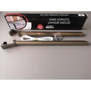 Fuga Metal 60x25 Alüminyum Kare Balkon Çamaşırlık Çamaşır Kurutmalık Bronz