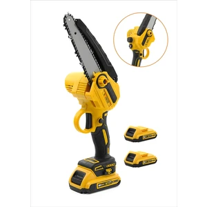 Akülü 88VF Kömürsüz Motor 8'' Kama 25 cm Zincir Odun Kesme-Dal Budama Testere Makinesi