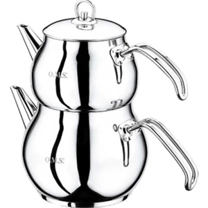 Oms 8012 S Boy Sade Çelik Çaydanlık