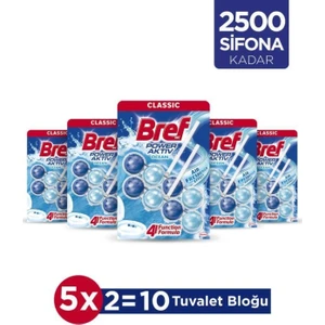 Wc Power Aktiv Duopack Katı Tuvalet Bloğu Okyanus, 5 x 2'li Paket