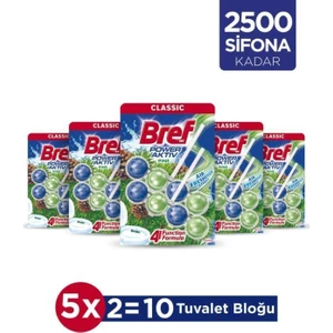 Wc Power Aktiv Duopack Katı Tuvalet Bloğu Çam, 5 x 2'li Paket