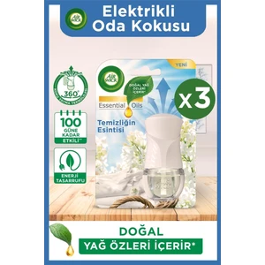 Air Wick Elektrikli Oda Kokusu Cihaz Temizliğin Esintisi x 3