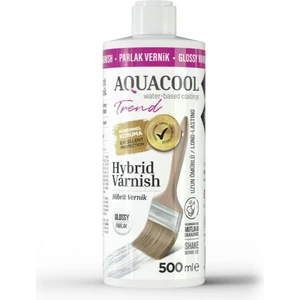 Trend Hybrid Varnish Hobi Boyası Su Bazlı Hibrit Vernik Parlak 500 ml