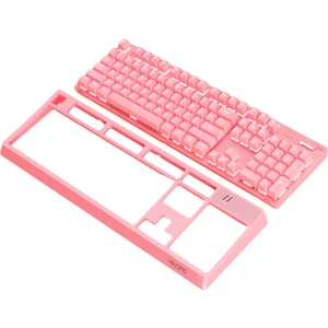 Kablolu 104 Standart Anahtar Söndürülebilir Panel Oyun Masaüstü Bal Back Litting Masaüstü Beyaz Açık Pembe (Yurt Dışından)