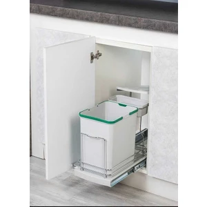 Starax 16+1 Lt 2391 Gri Teleskopik Raylı Çöp Kovası