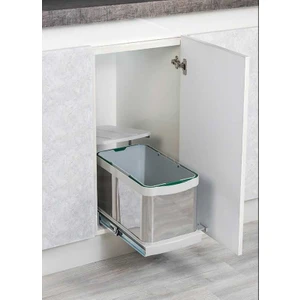 Starax 16 Lt 2574 Krom Teleskopik Raylı Çöp Kovası