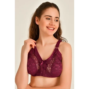 Gece Parıltısı Kadın Dantel Detaylı Büyük Beden D Cup Toparlayıcı Rahat Sütyen