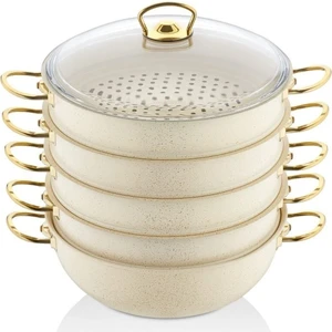 Casa Milano 30 cm Granit Mantı Tencere Seti