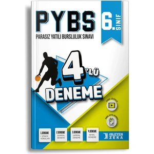 İşleyen Zeka Yayınları 6. Sınıf Pybs 4'lü Deneme İşleyen Zeka Yayınları