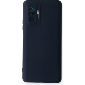 Caseworld Xiaomi Redmi Note 10 Pro Kapak Içi Kadife Kamera Korumalı Lansman Silikon Kılıf - Lacivert