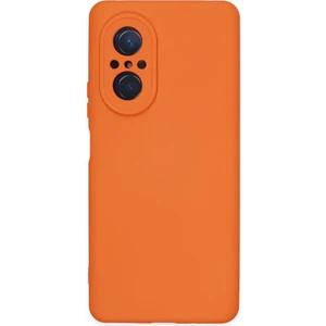 Caseart Huawei Nova 9 Se Kapak Içi Kadife Kamera Korumalı Lansman Silikon Kılıf - Turuncu