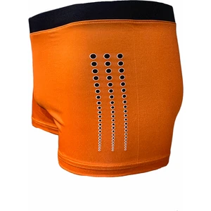 Erkek Çocuk Oranj  Siyah Damla Baskılı Plaj Deniz Mayosu