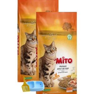 Adult Cat Tavuklu Yetişkin Kedi Maması 1 kg x 4 Adet + Kürek + Mamalık