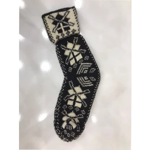 Secret Moda Kışlık Kilim Motifli Sıcak Tutan Örgü Yün Ünisex Çorap 8